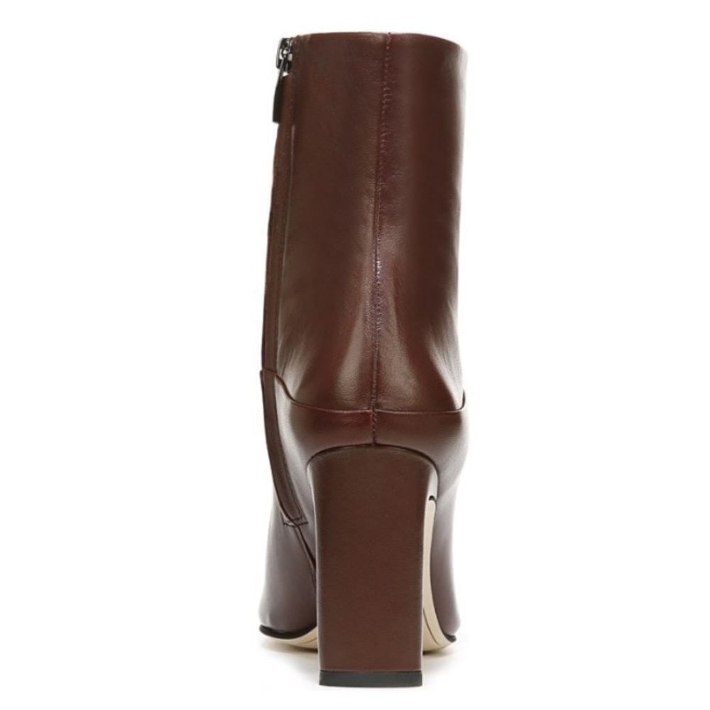 SARTO • Chocolate Brown Flexa Comfort Leather Bootie - Picture 5 of 8
